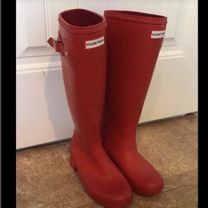 Red Hunter Boots